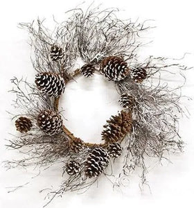 Pine cone and twig Wreath 23"D Pine Cone/ Twig